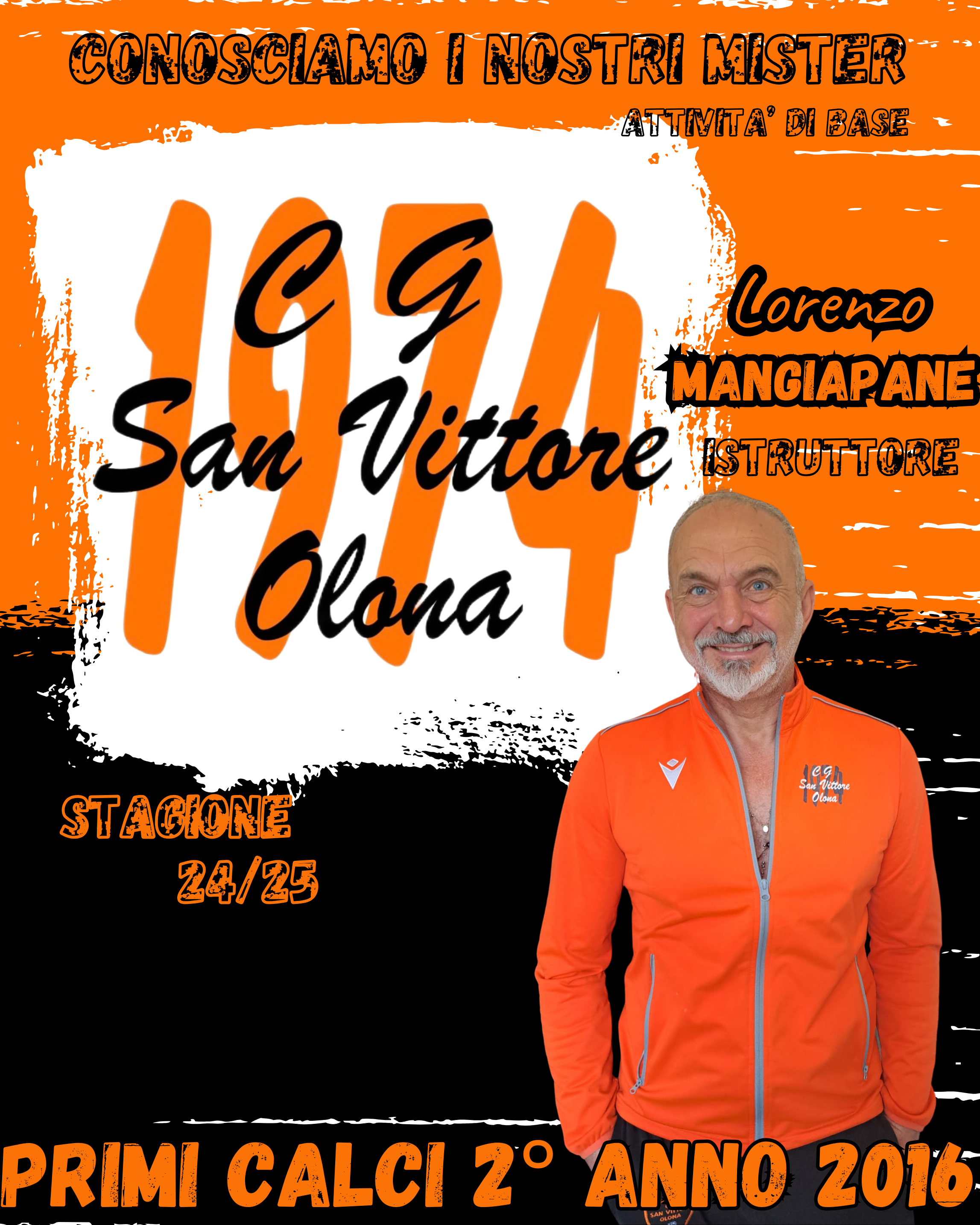 Conosciamo i Nostri Mister dell’Attività di Base – Lorenzo Mangiapane “Primi Calci 2016”