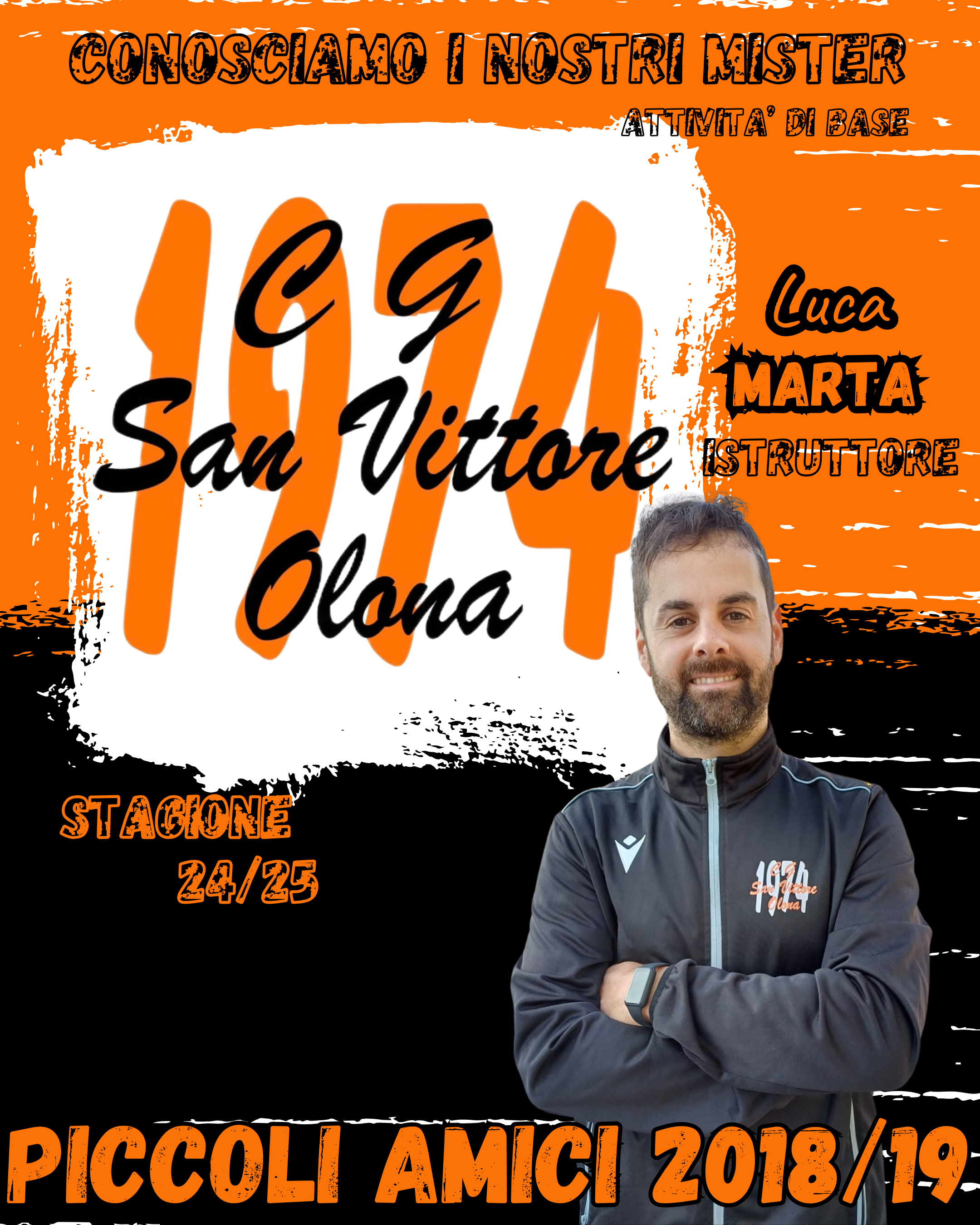 Conosciamo i Nostri Mister dell’Attività di Base – Luca Marta “Piccoli Amici 2018/2019”